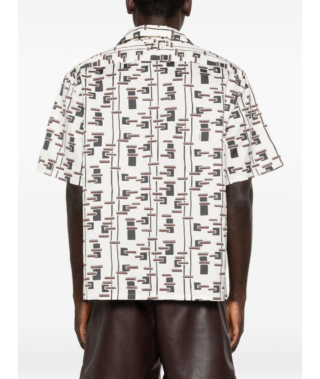 PRADA Мульти хлопковая кэжуал рубашка, фото 4