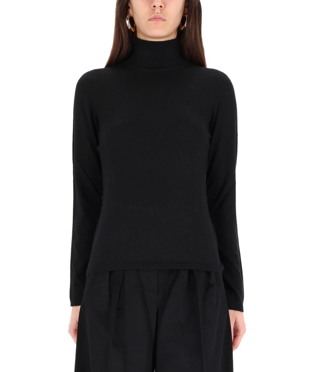 MAX MARA Черный кашемировый джемпер / свитер, фото 1