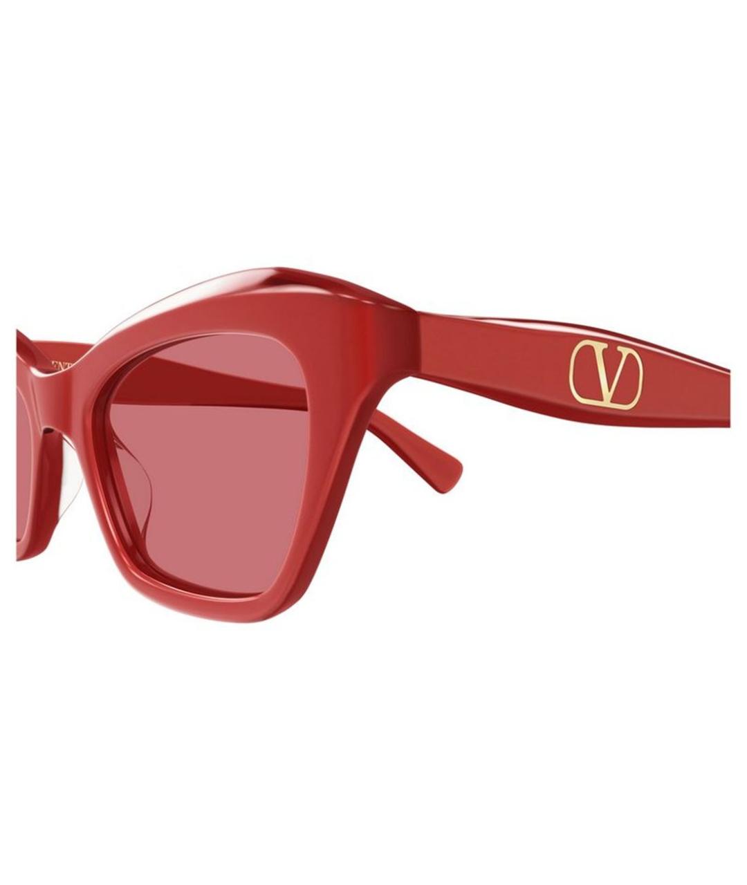 VALENTINO Красные солнцезащитные очки, фото 3