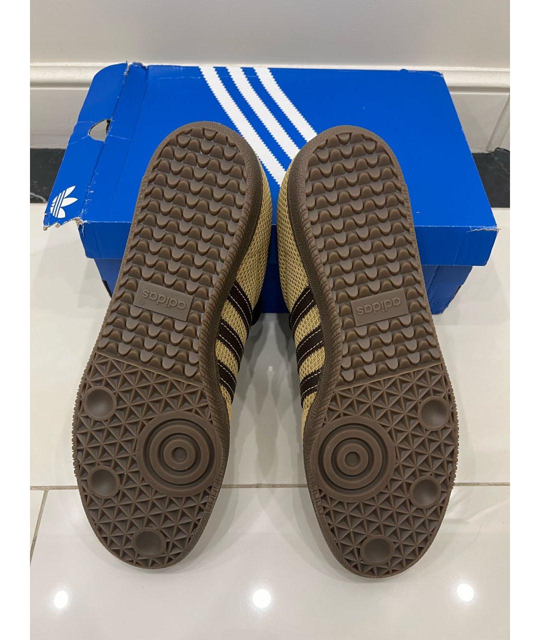 ADIDAS Горчичные текстильные низкие кроссовки / кеды, фото 5