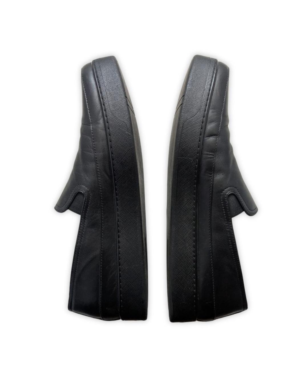 PRADA Черные кожаные лоферы, фото 10