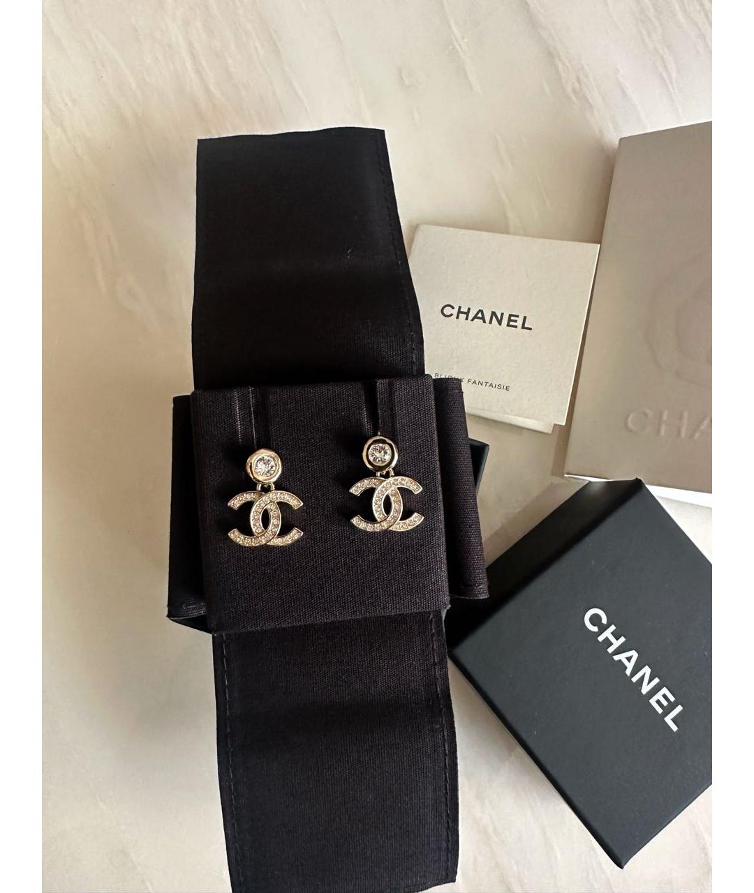 CHANEL Серебряные металлические серьги, фото 4