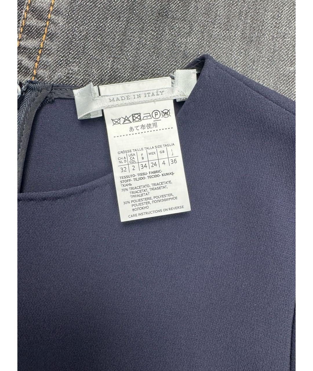 MAX MARA Темно-синее повседневное платье, фото 8