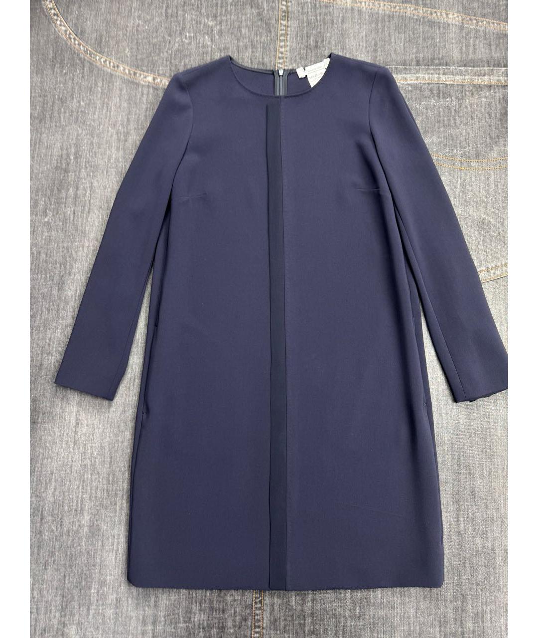 MAX MARA Темно-синее повседневное платье, фото 3