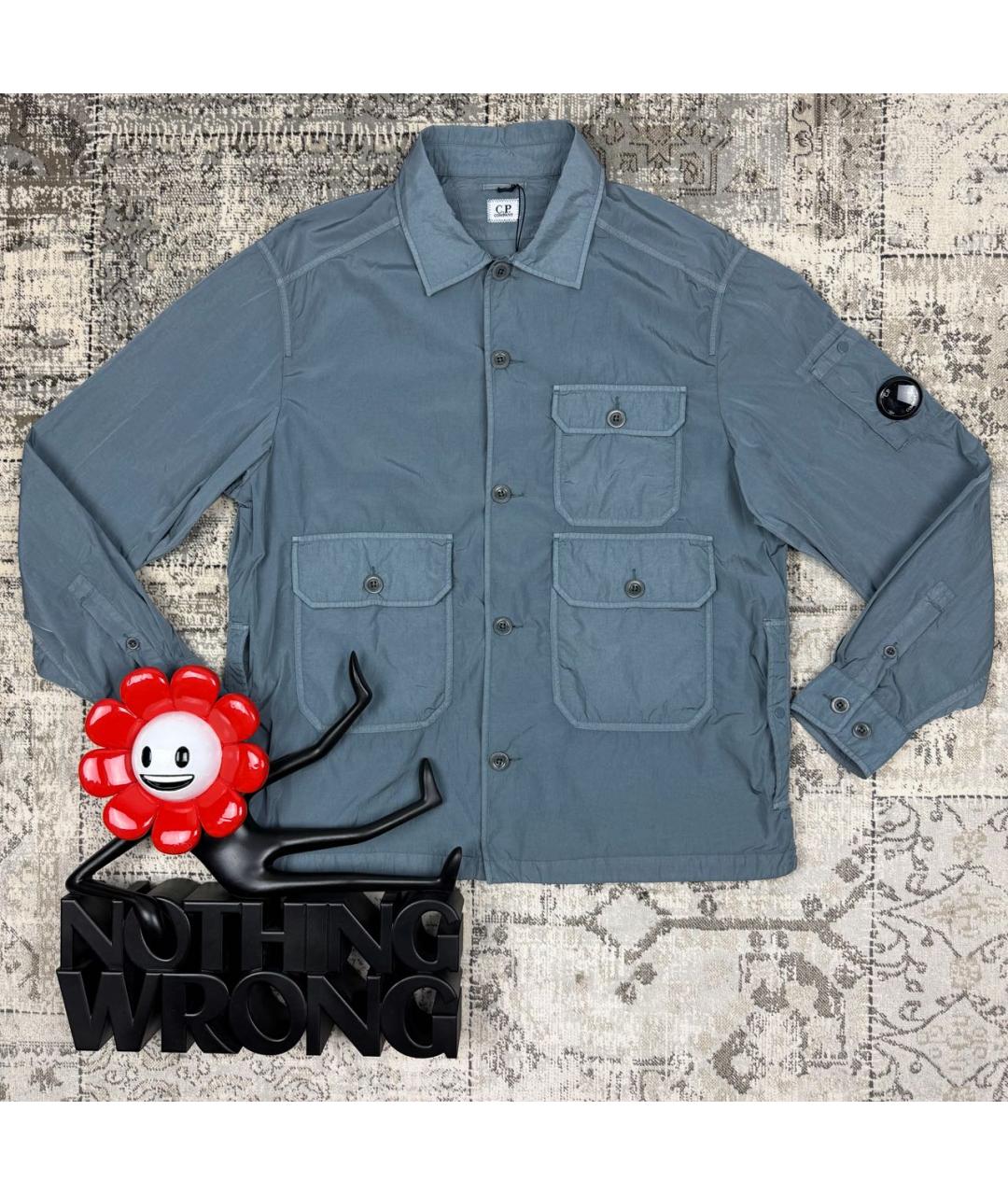 CP COMPANY Голубая полиамидовая куртка, фото 8