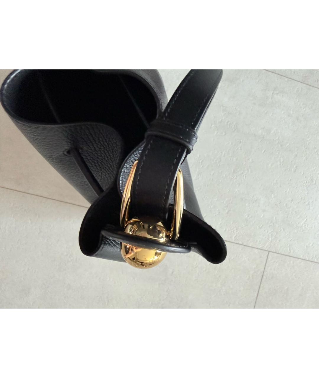 FURLA Черная кожаная сумка тоут, фото 4