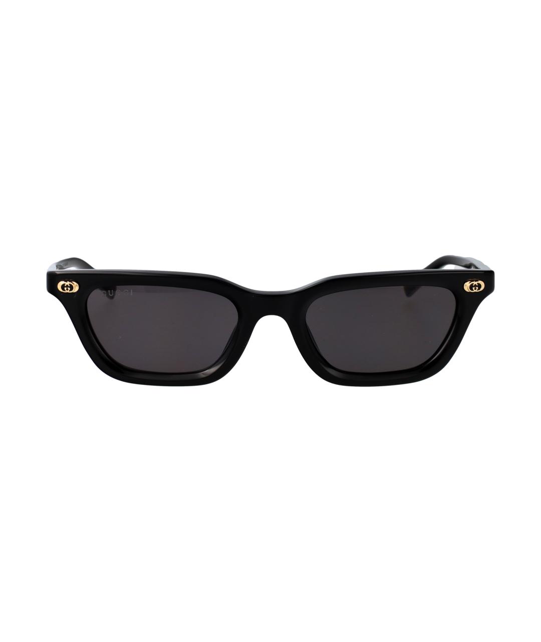 GUCCI Черные пластиковые солнцезащитные очки, фото 1