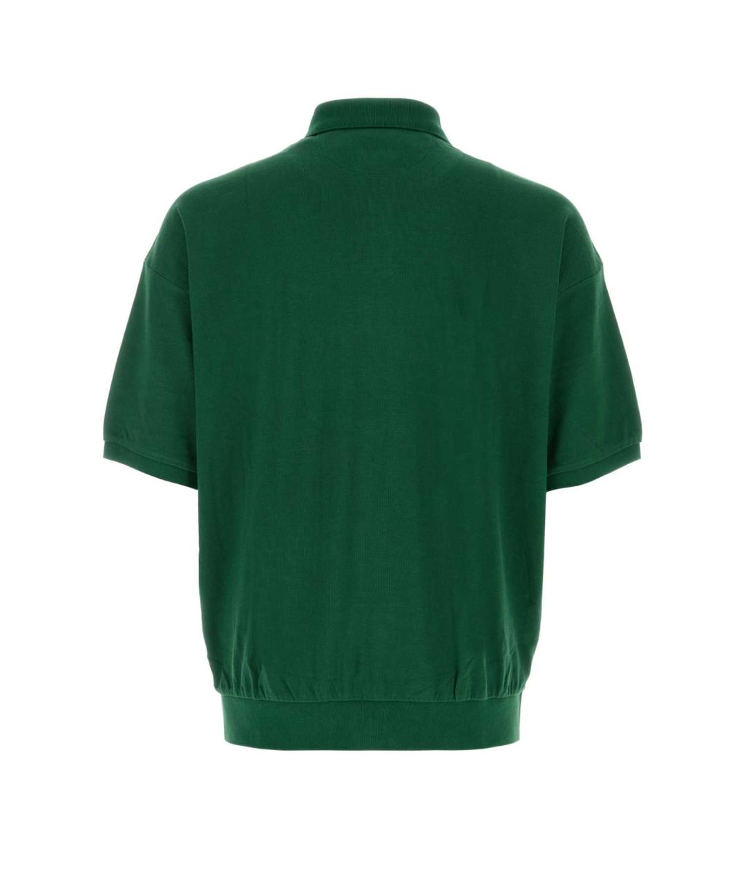 POLO RALPH LAUREN Зеленые хлопковое поло с коротким рукавом, фото 2