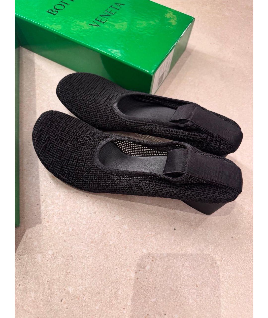 BOTTEGA VENETA Черные текстильные туфли, фото 6