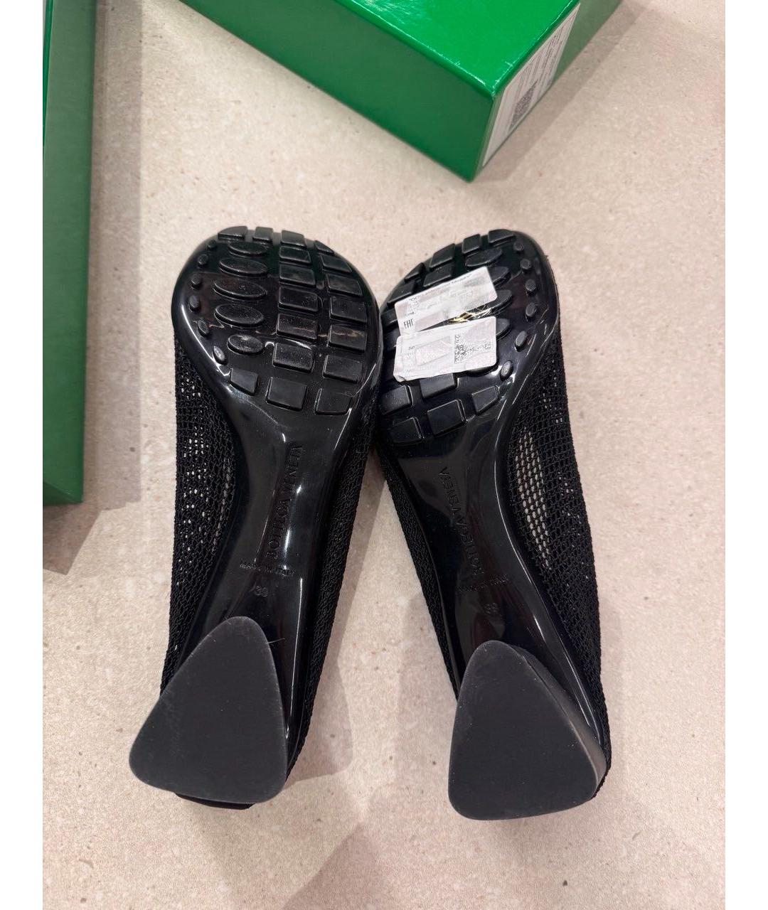 BOTTEGA VENETA Черные текстильные туфли, фото 4