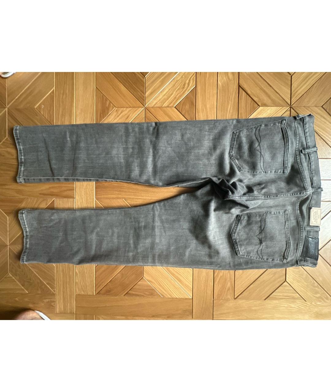 POLO RALPH LAUREN Серые хлопковые прямые джинсы, фото 2