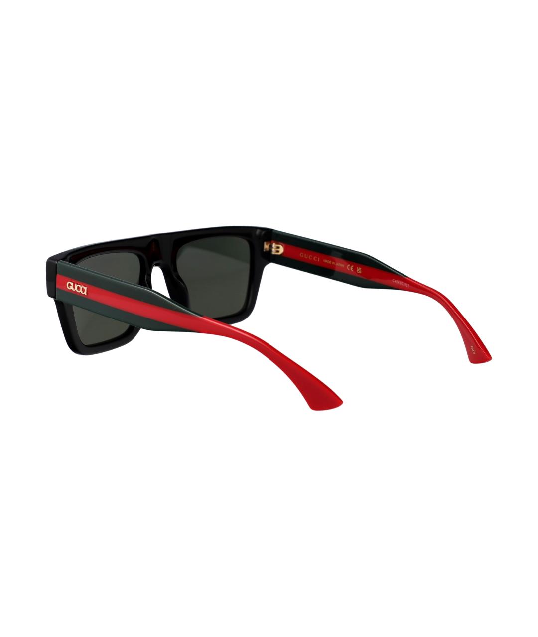 GUCCI Черные пластиковые солнцезащитные очки, фото 4