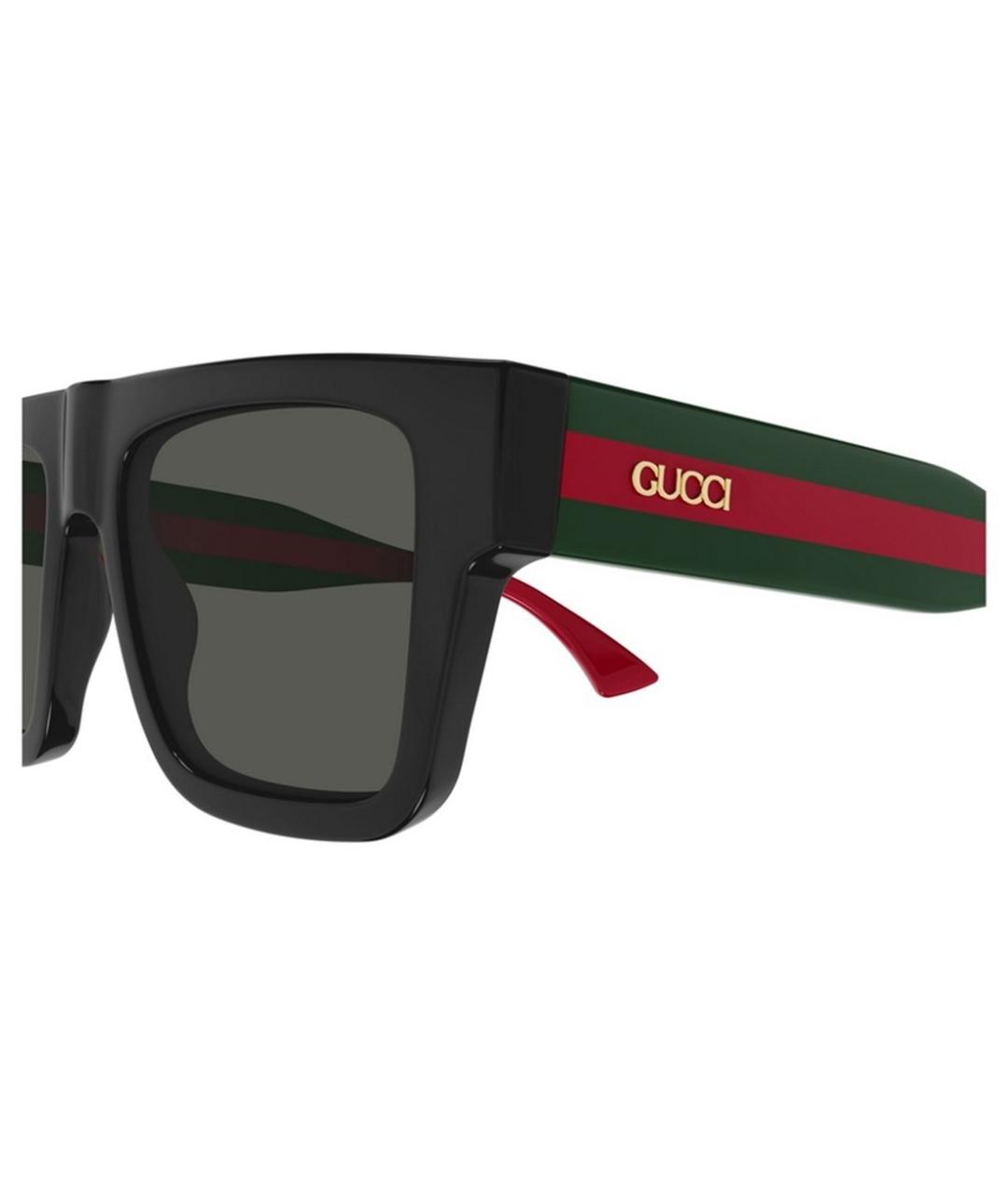 GUCCI Черные пластиковые солнцезащитные очки, фото 3