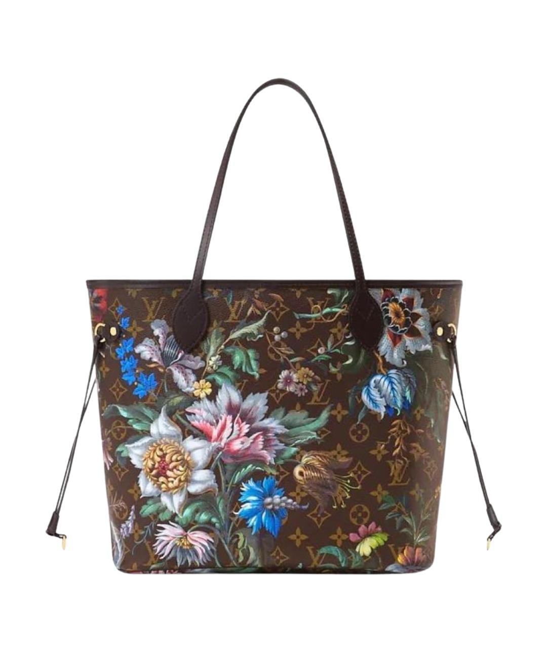 LOUIS VUITTON Коричневая кожаная сумка тоут, фото 1