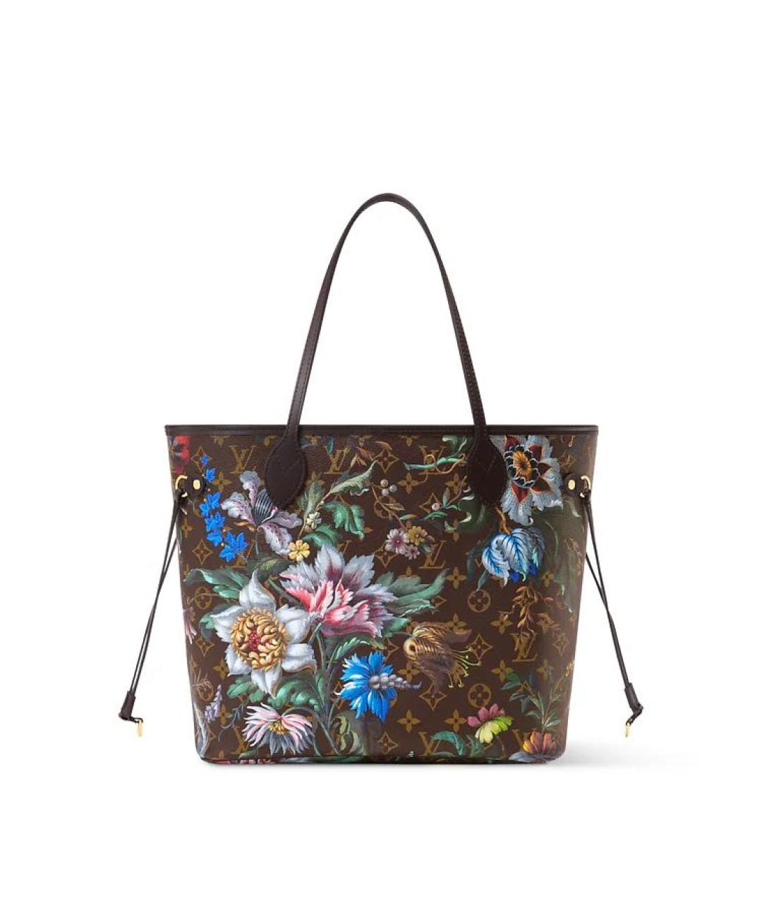 LOUIS VUITTON Коричневая кожаная сумка тоут, фото 7