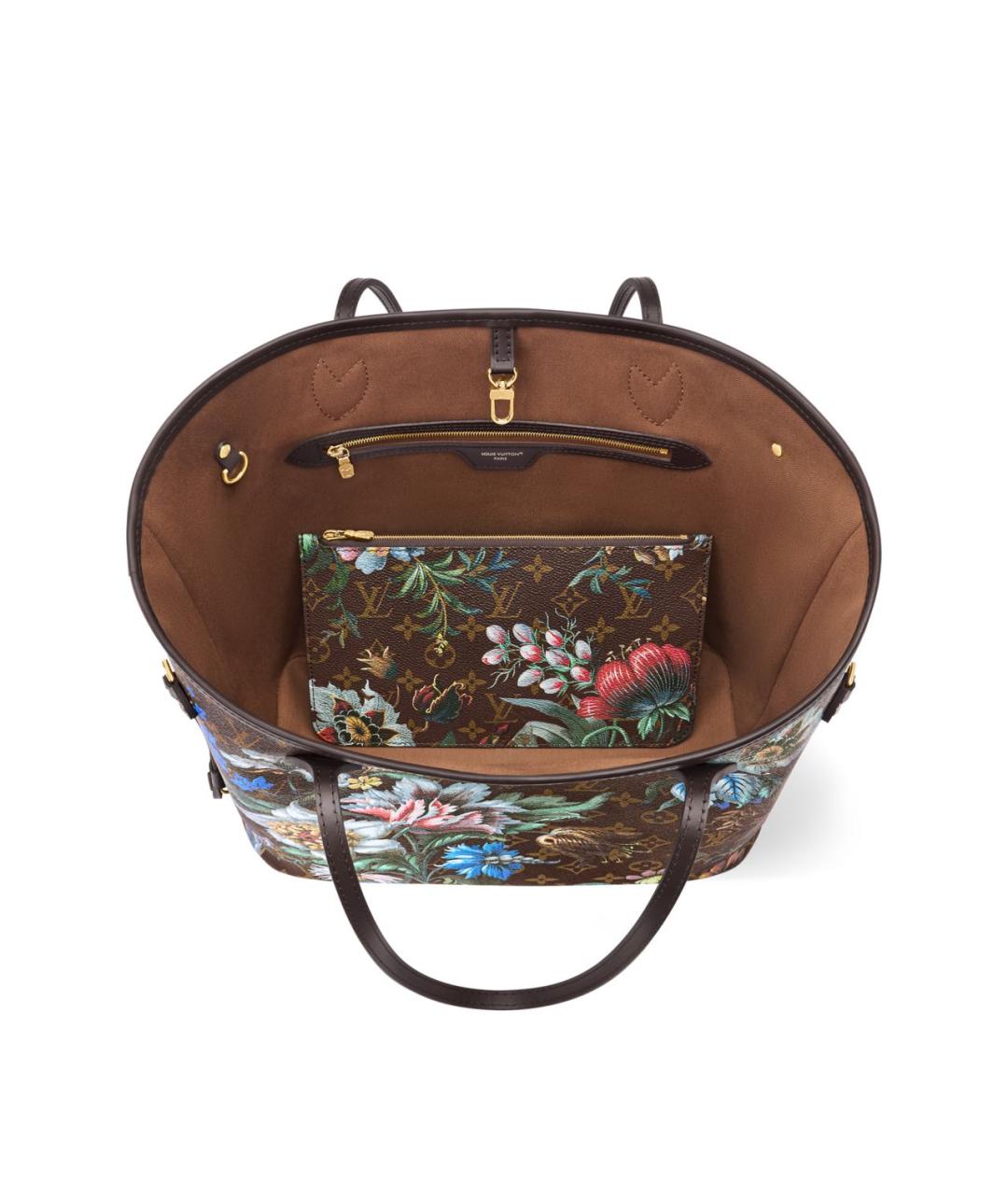 LOUIS VUITTON Коричневая кожаная сумка тоут, фото 2