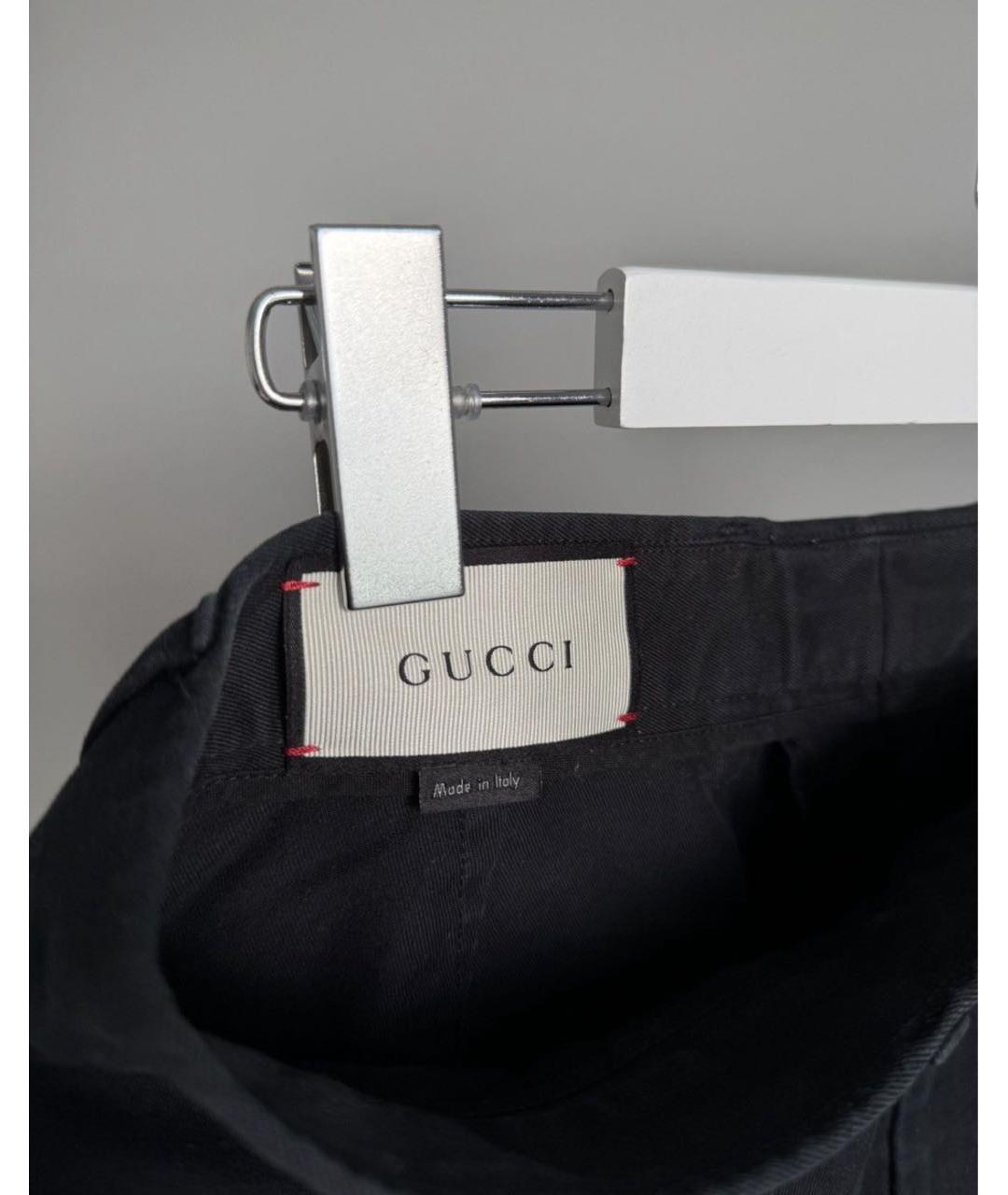 GUCCI Темно-синие хлопковые шорты, фото 4