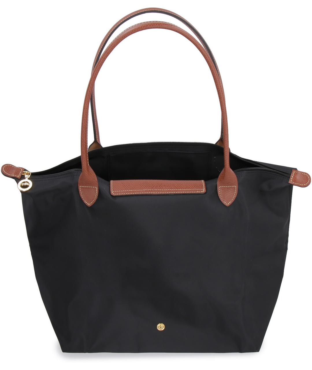 LONGCHAMP Черная синтетическая сумка тоут, фото 4