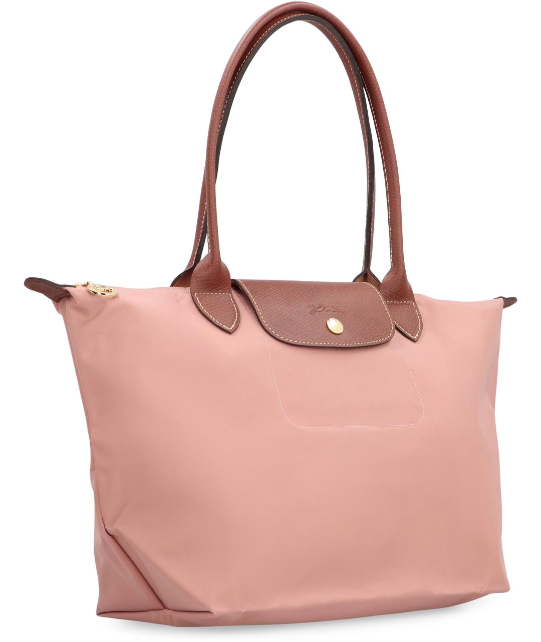 LONGCHAMP Розовая синтетическая сумка тоут, фото 3