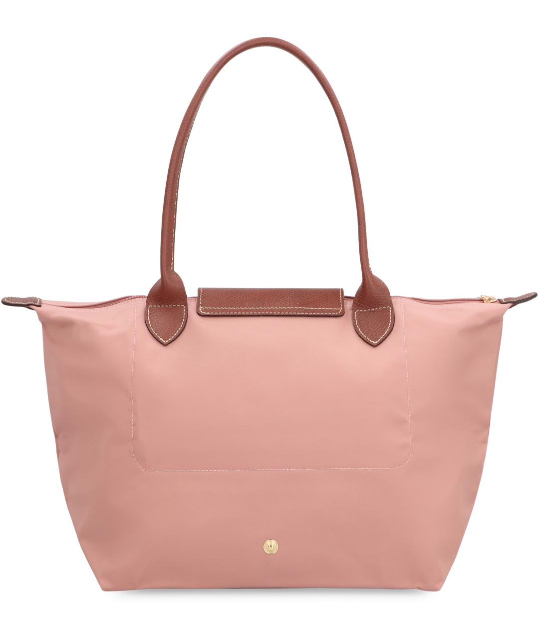 LONGCHAMP Розовая синтетическая сумка тоут, фото 4
