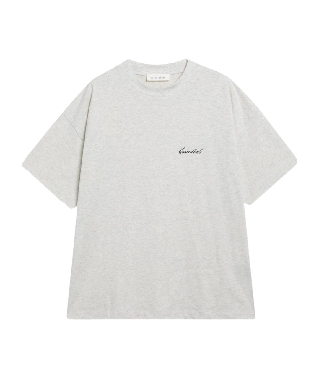 FEAR OF GOD ESSENTIALS Бежевая хлопковая футболка, фото 1