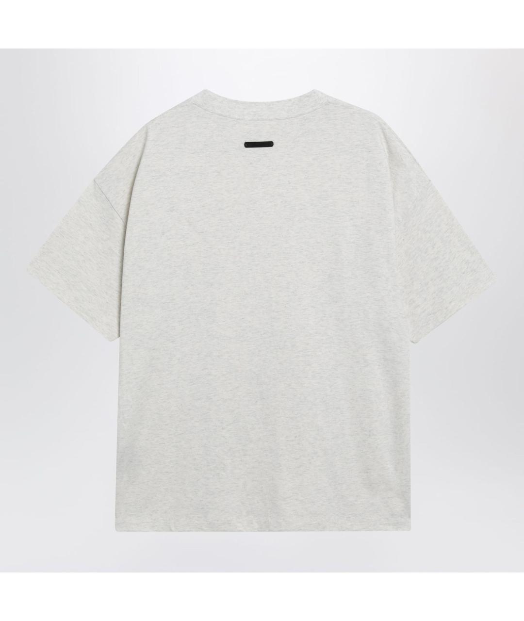 FEAR OF GOD ESSENTIALS Бежевая хлопковая футболка, фото 2