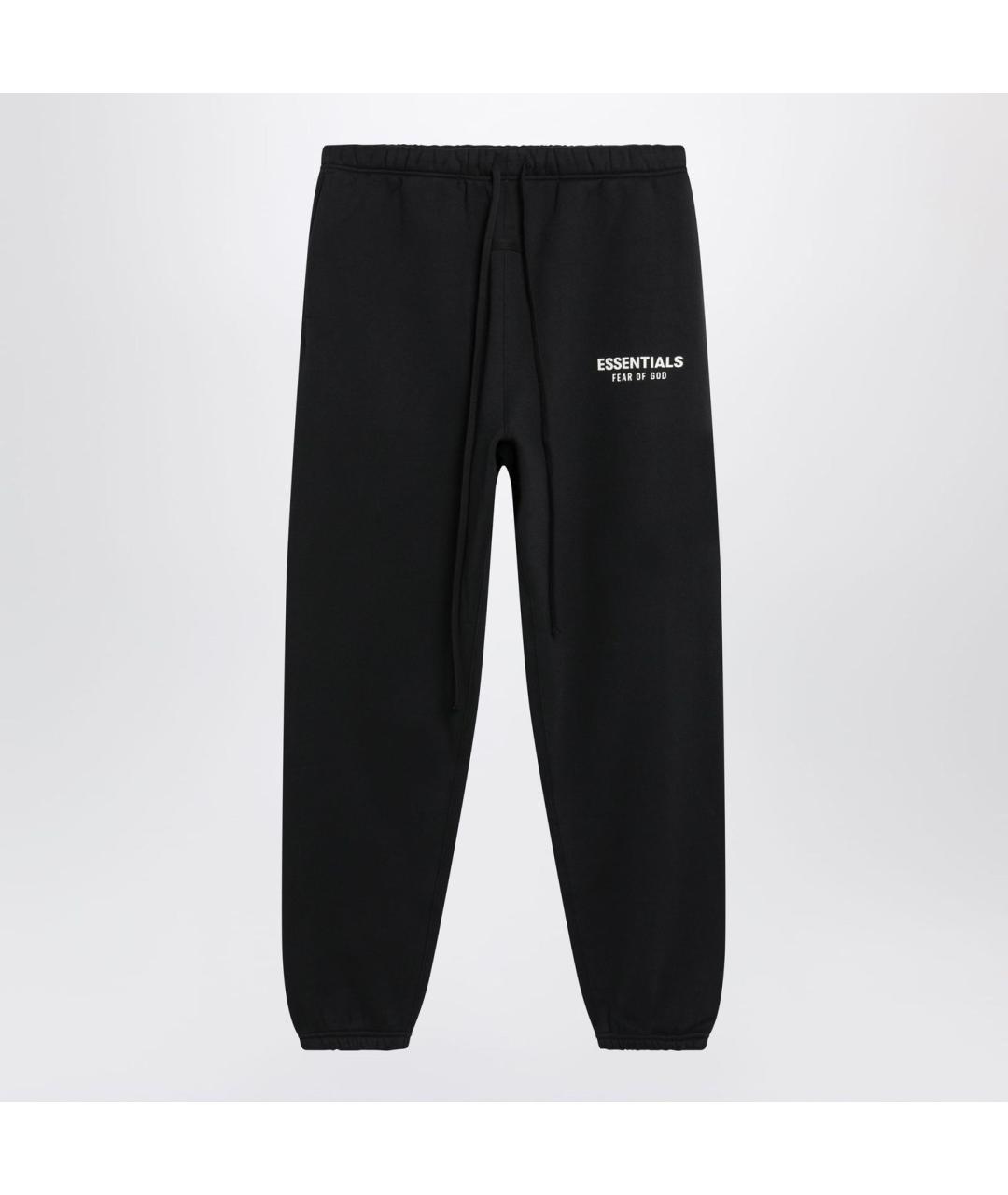 FEAR OF GOD ESSENTIALS Черные хлопковые повседневные брюки, фото 3