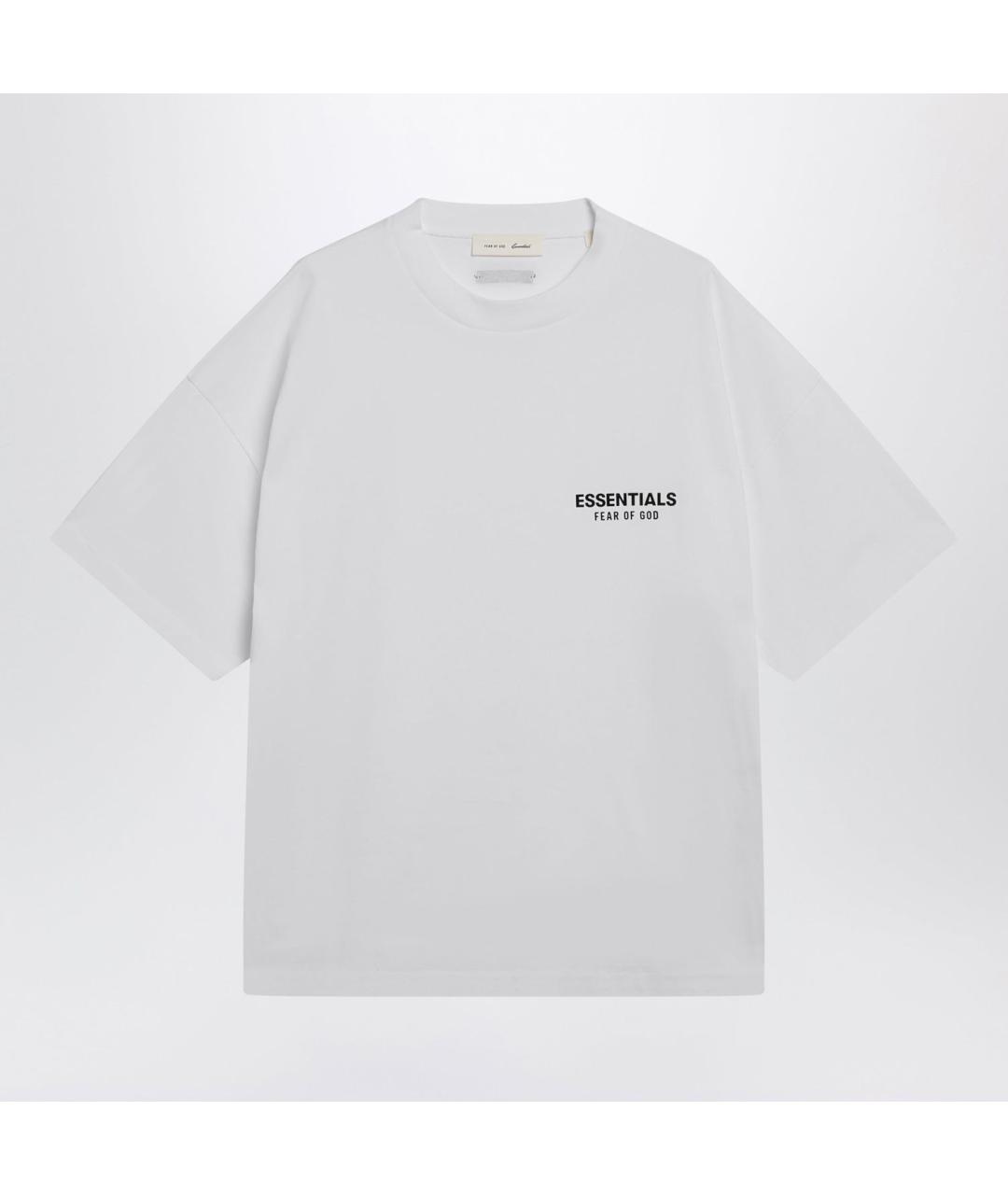 FEAR OF GOD ESSENTIALS Белая хлопковая футболка, фото 3