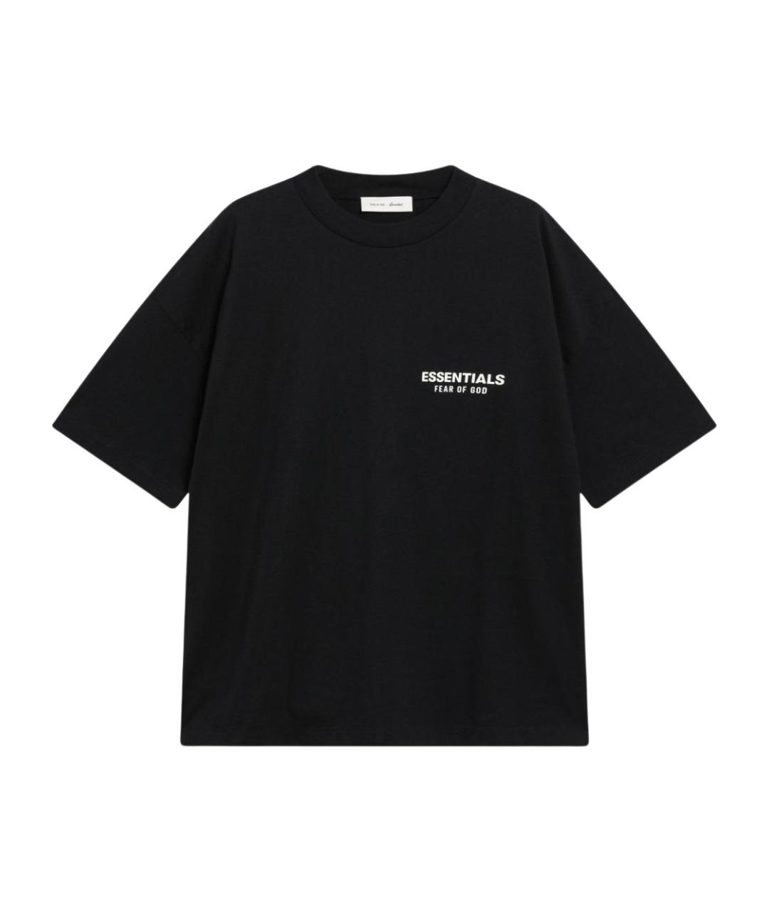FEAR OF GOD ESSENTIALS Черная хлопковая футболка, фото 1