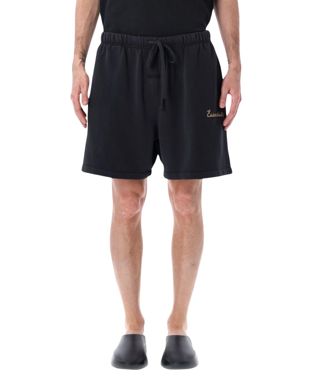 FEAR OF GOD ESSENTIALS Черные хлопковые шорты, фото 1