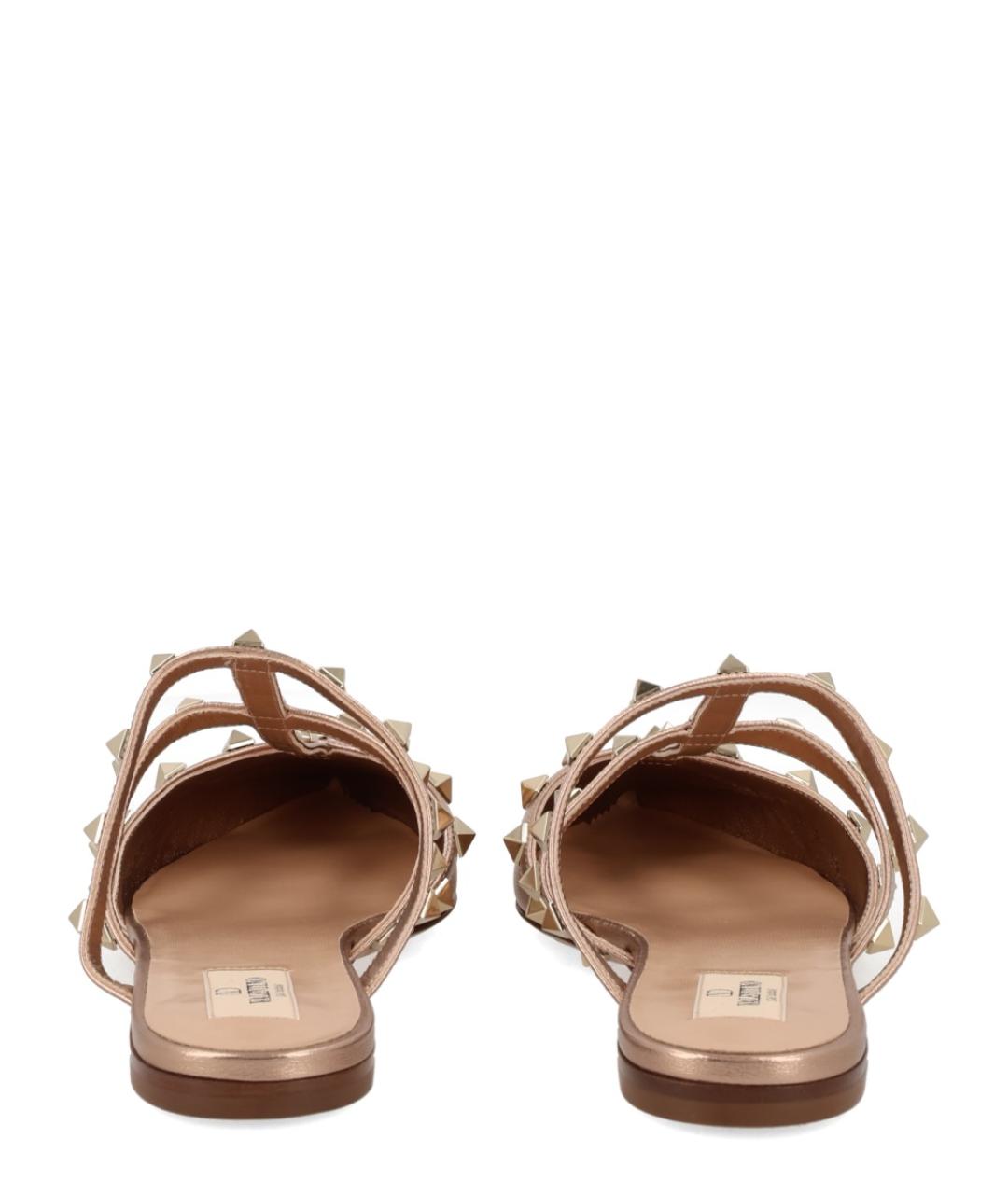 VALENTINO Розовые кожаные мюли, фото 4