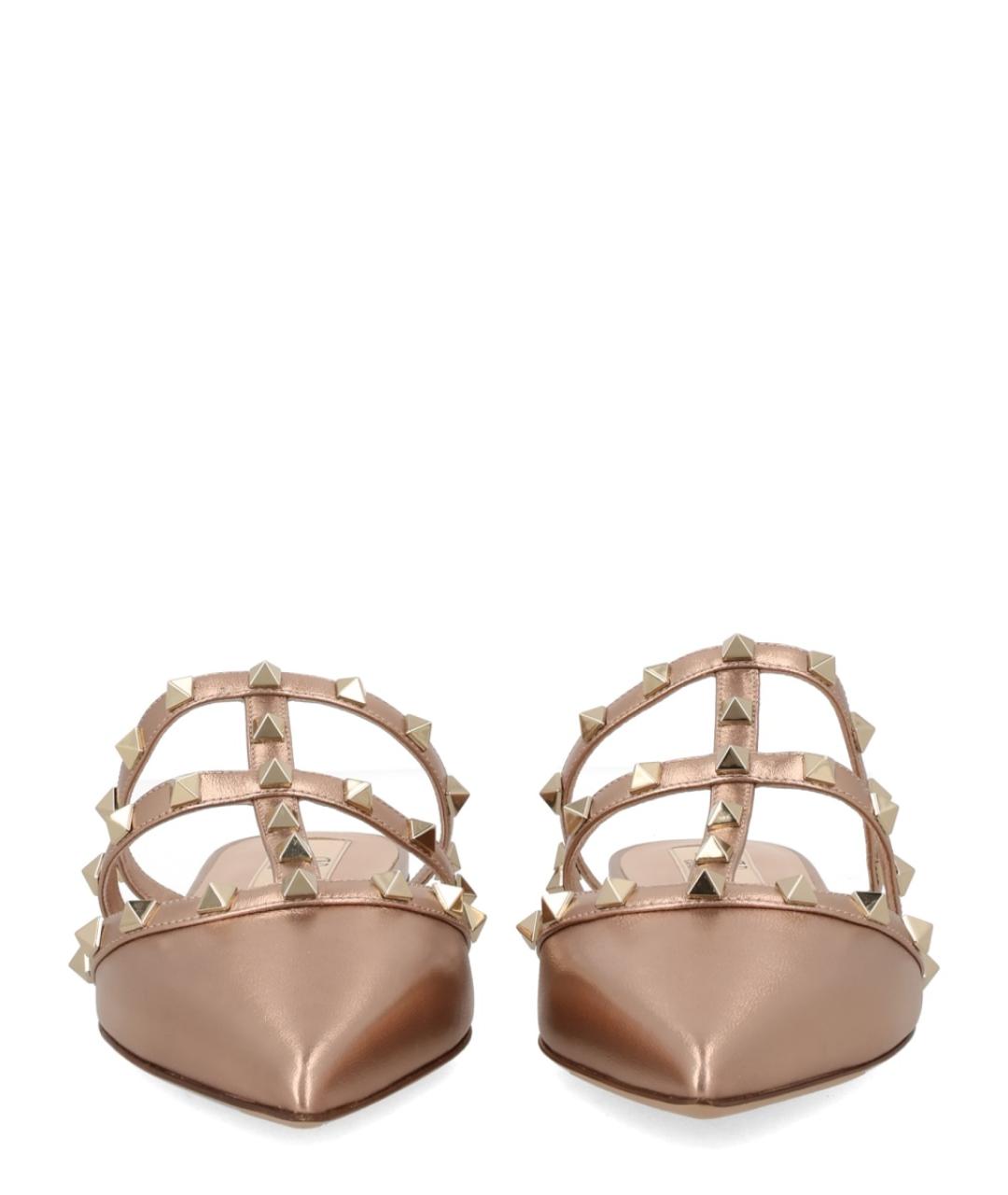 VALENTINO Розовые кожаные мюли, фото 3