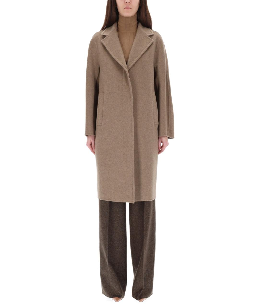 MAX MARA Бежевое кашемировое пальто, фото 1