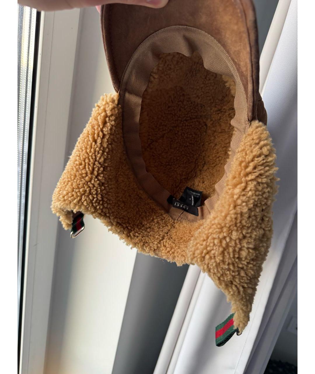 GUCCI Коричневая шапка, фото 4