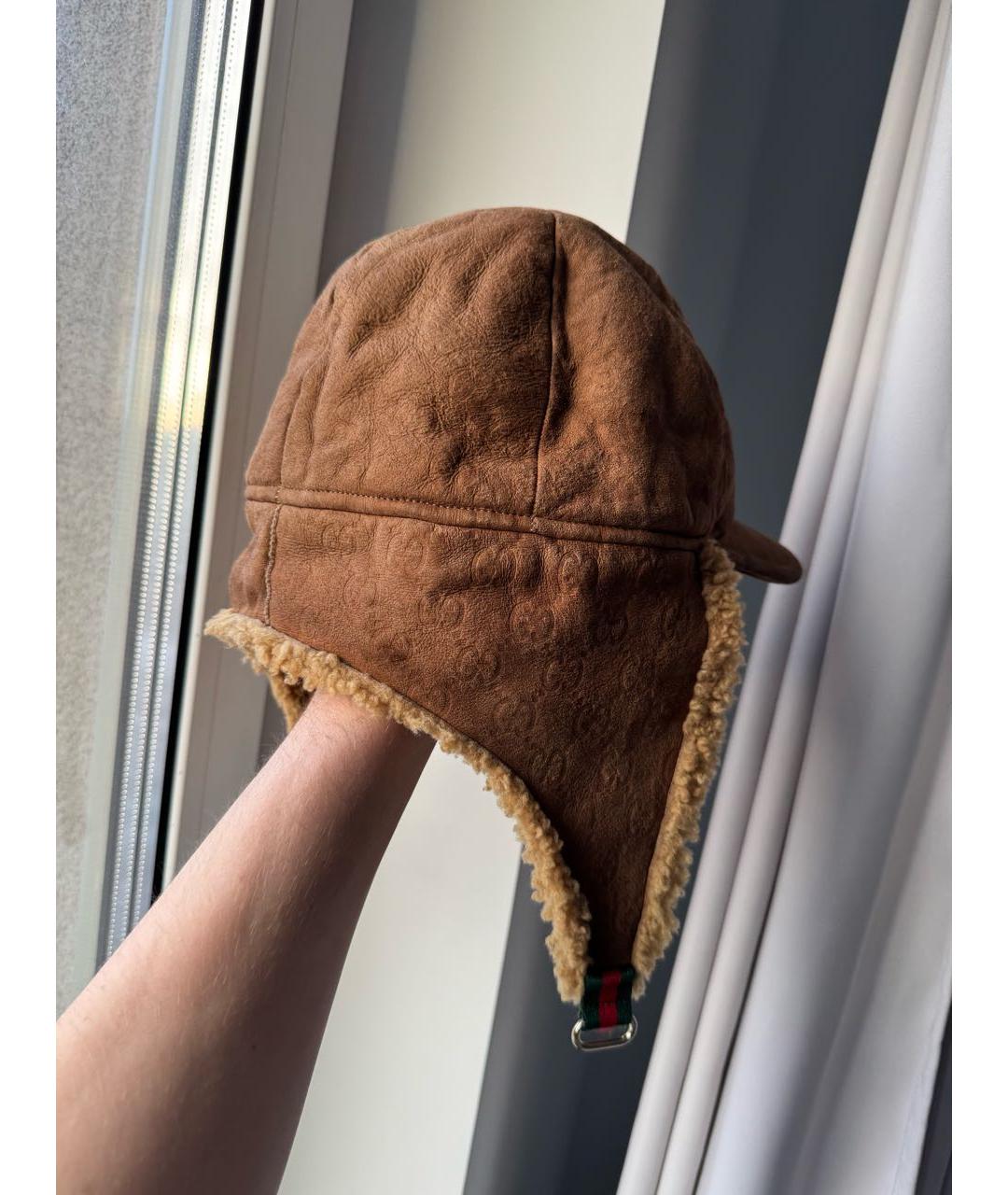 GUCCI Коричневая шапка, фото 6