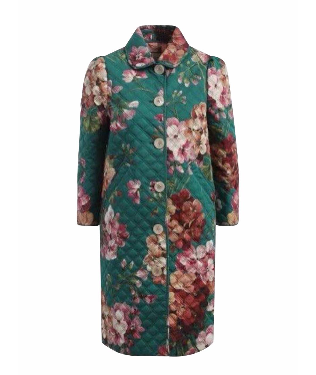 GUCCI Зеленые хлопковое пальто, фото 5