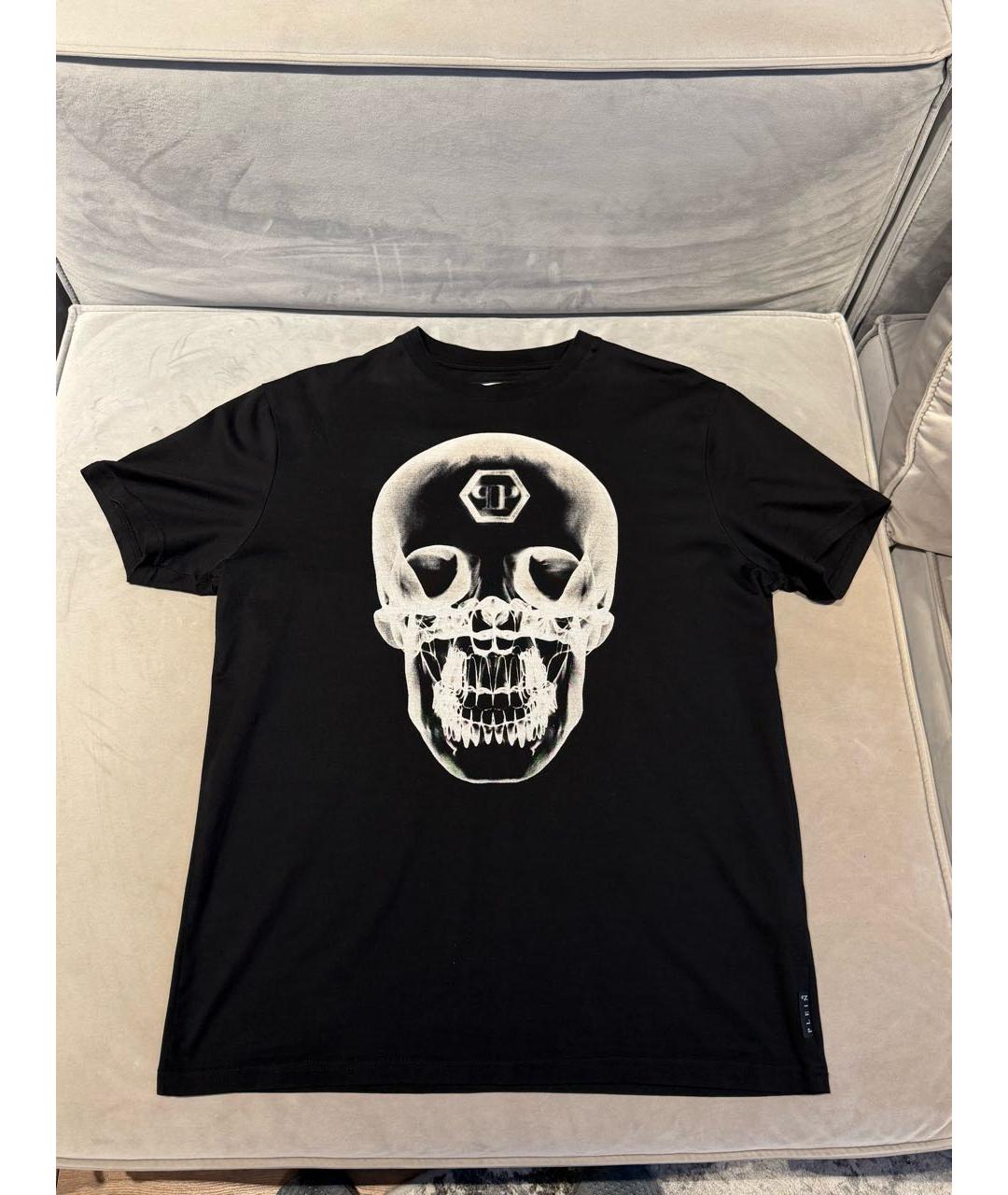 PHILIPP PLEIN Черная хлопковая футболка, фото 7