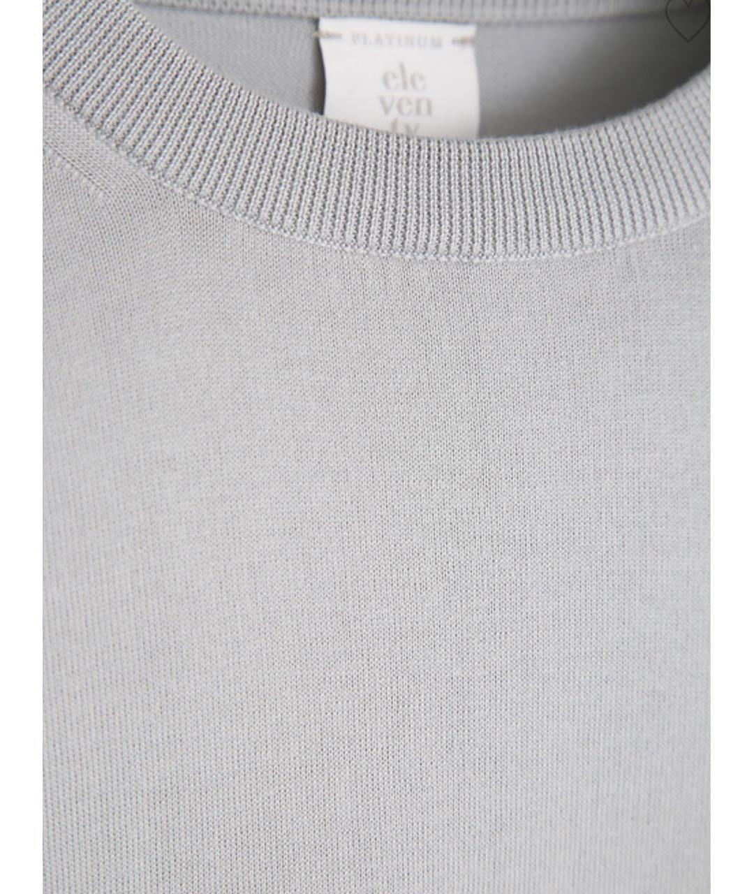 ELEVENTY Серый хлопковый джемпер / свитер, фото 5