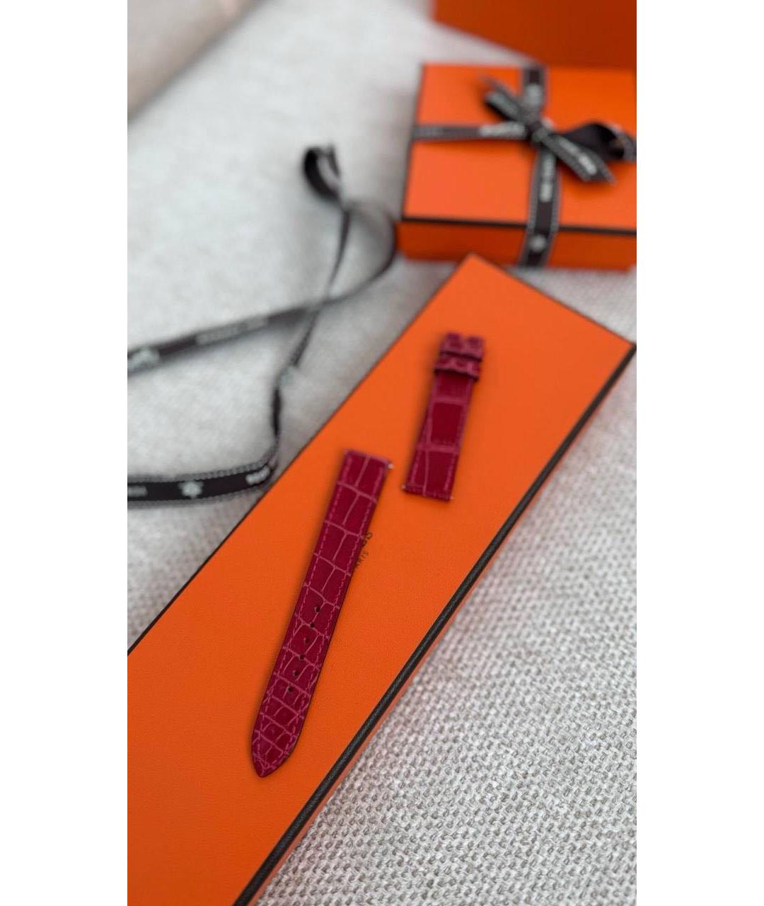 HERMES Белые часы из розового золота, фото 5