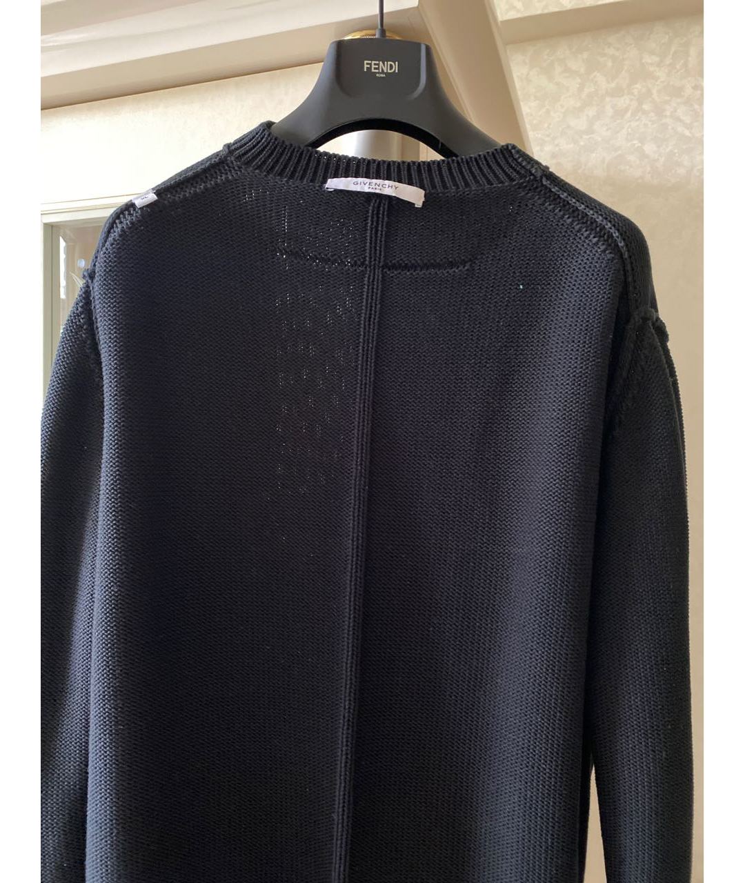 GIVENCHY Черный хлопковый джемпер / свитер, фото 3