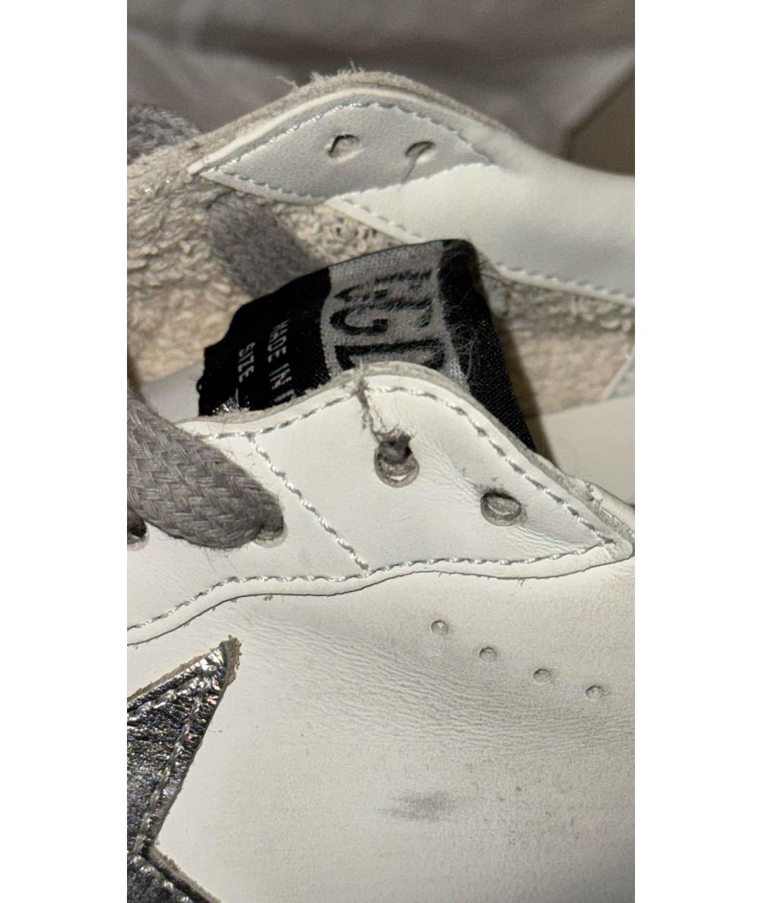 GOLDEN GOOSE DELUXE BRAND Белые кожаные кеды, фото 8