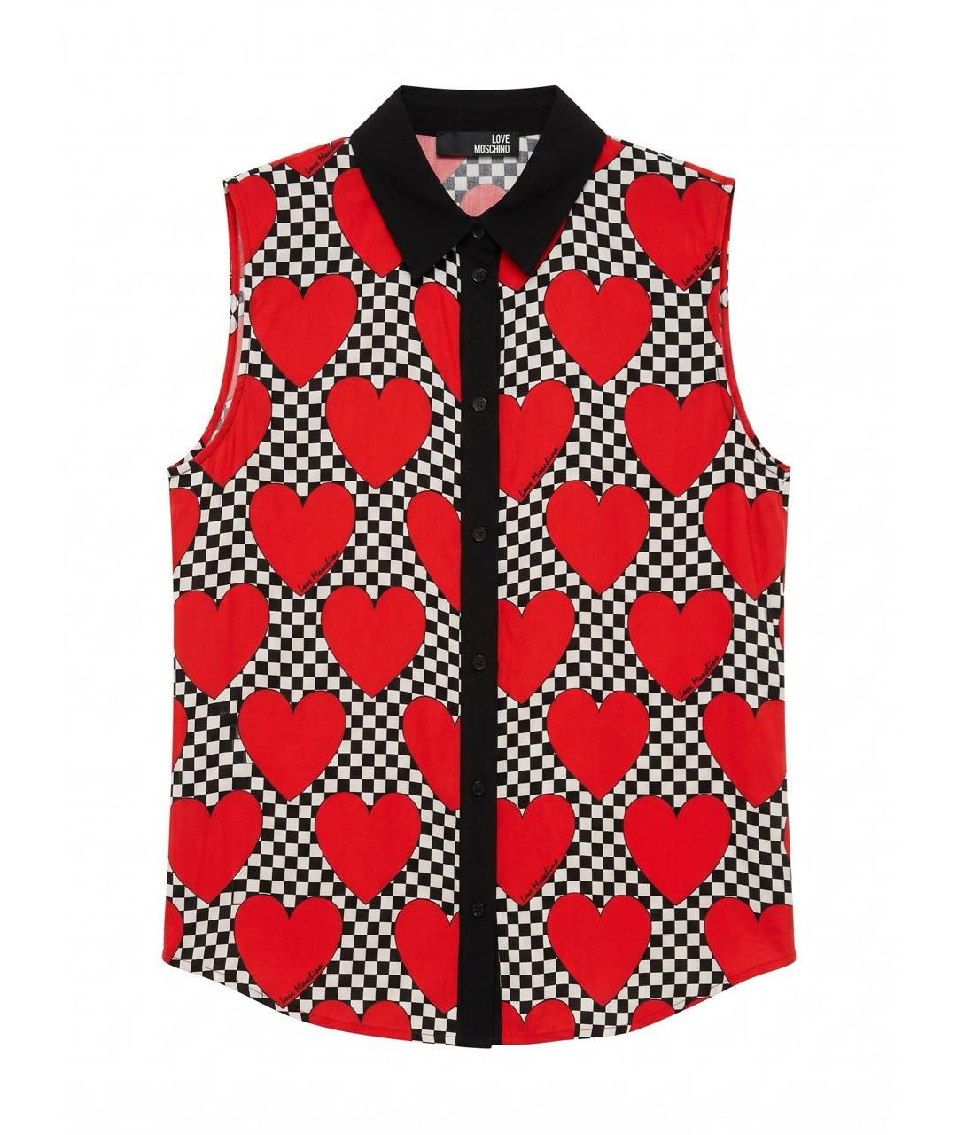 LOVE MOSCHINO Мульти вискозная блузы, фото 7