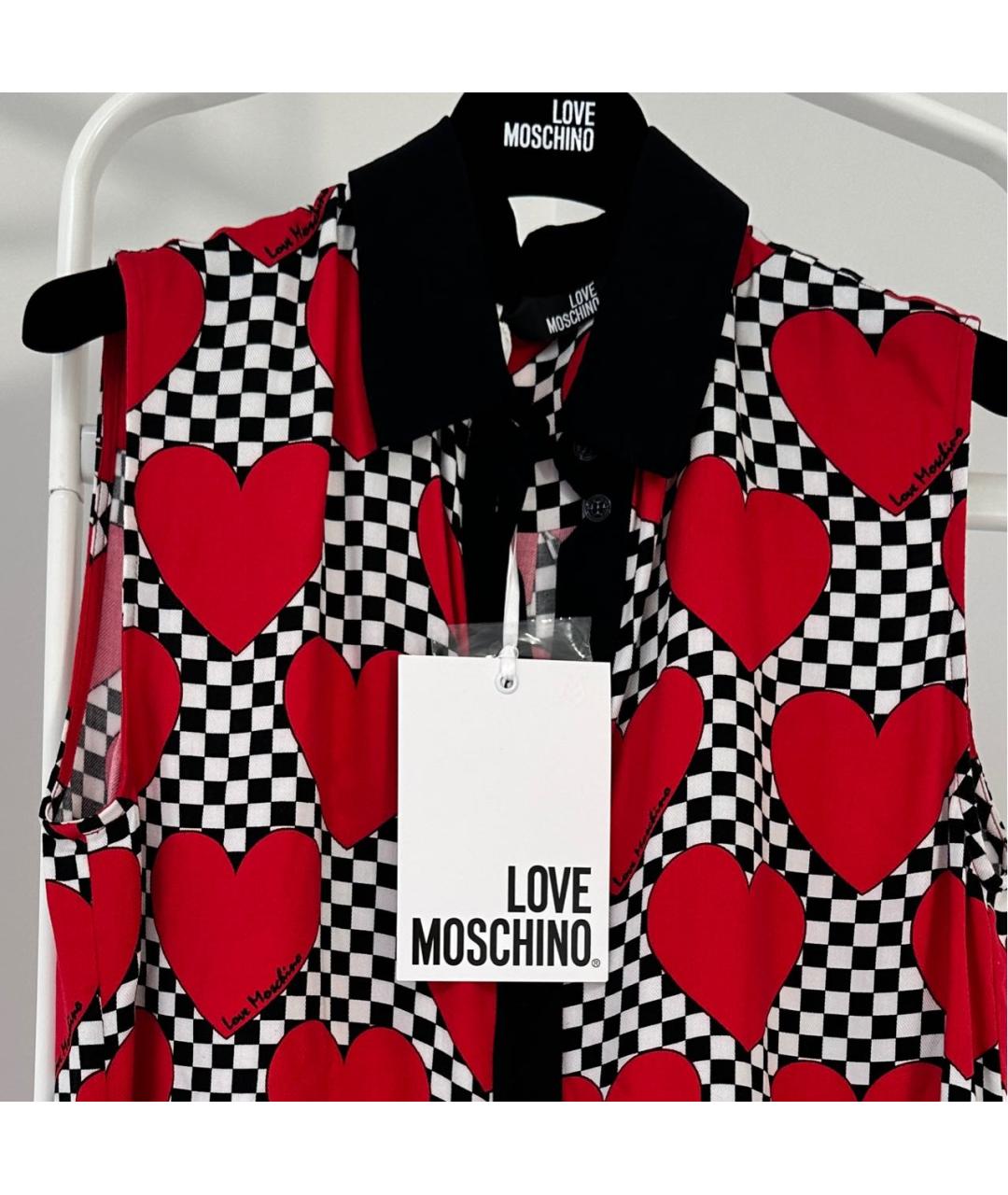 LOVE MOSCHINO Мульти вискозная блузы, фото 4