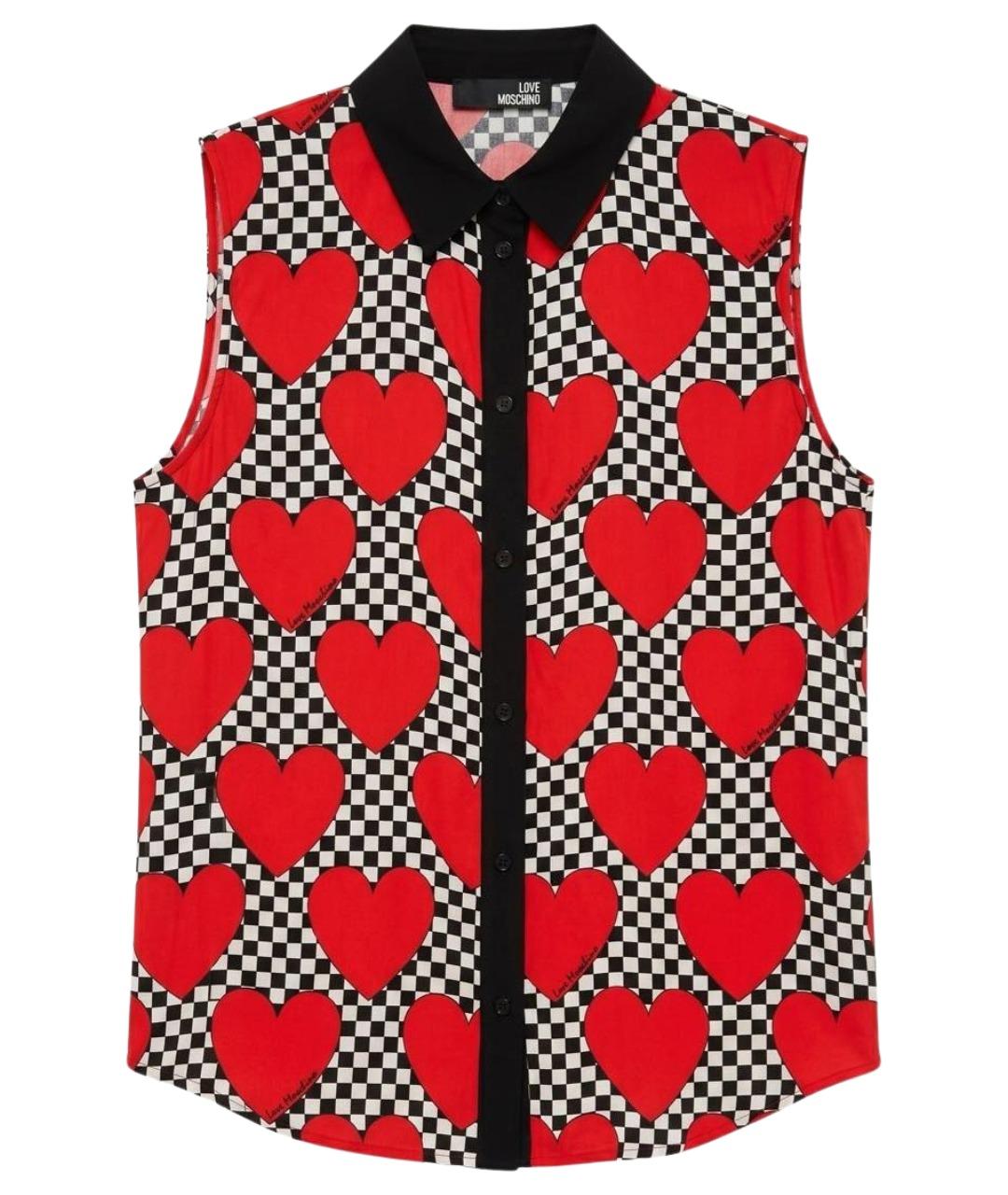 LOVE MOSCHINO Мульти вискозная блузы, фото 1