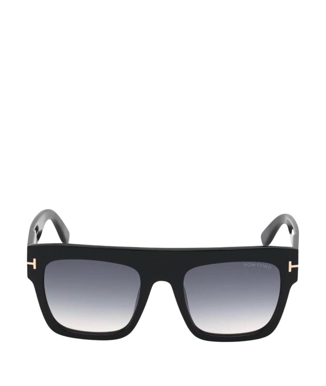 TOM FORD Черные пластиковые солнцезащитные очки, фото 1