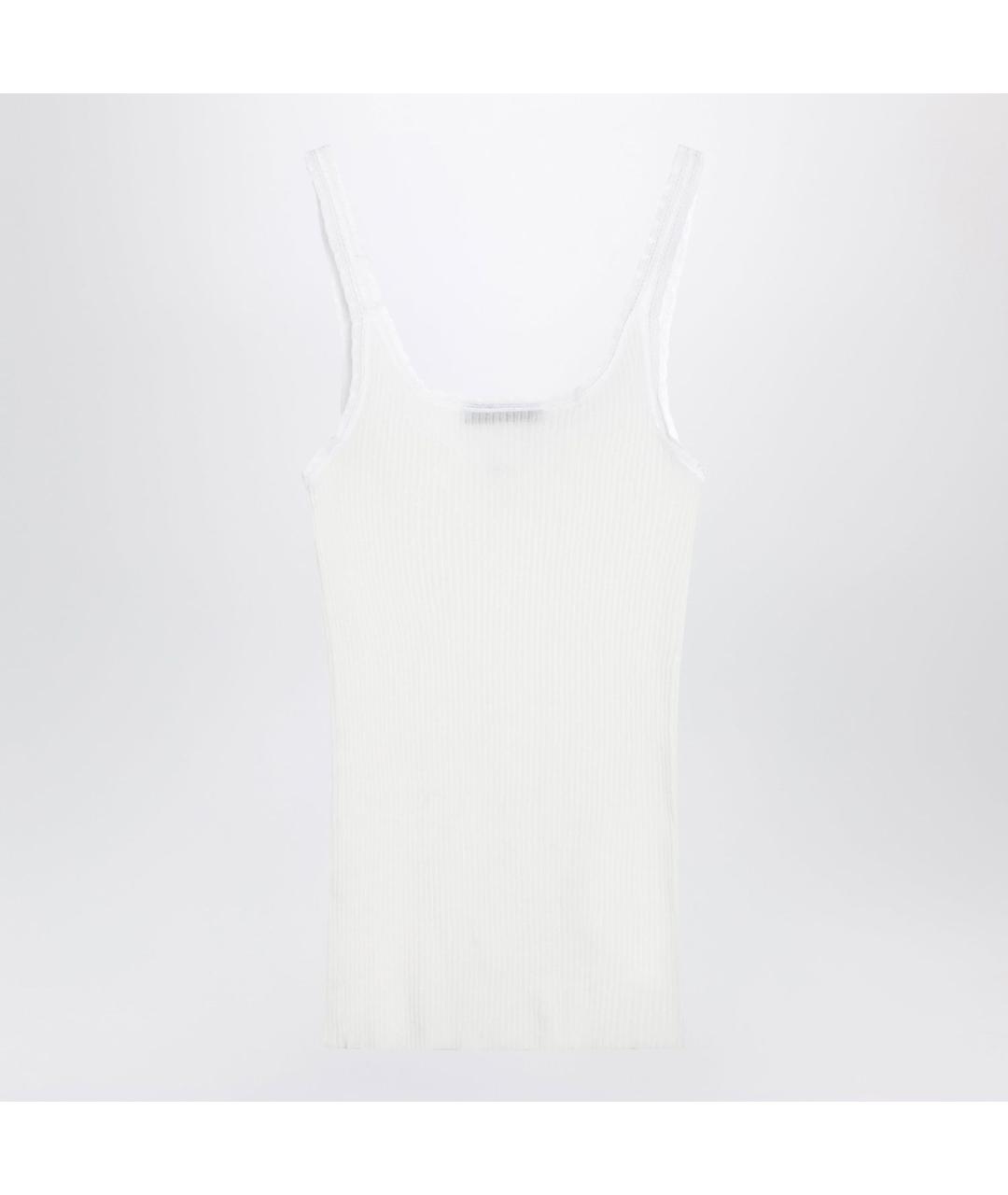 PRADA Белая хлопковая майка, фото 2