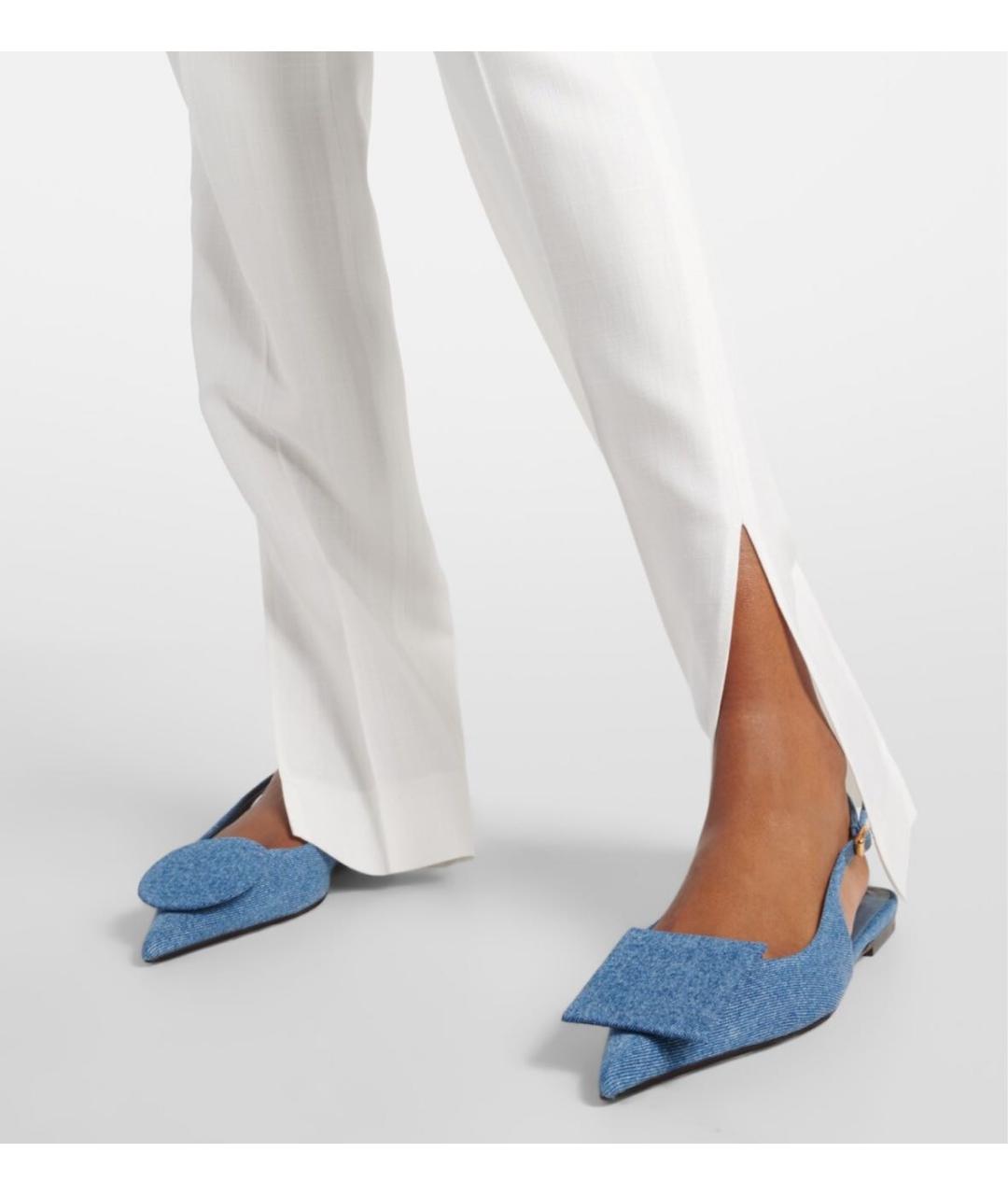 JACQUEMUS Синие текстильные босоножки, фото 5