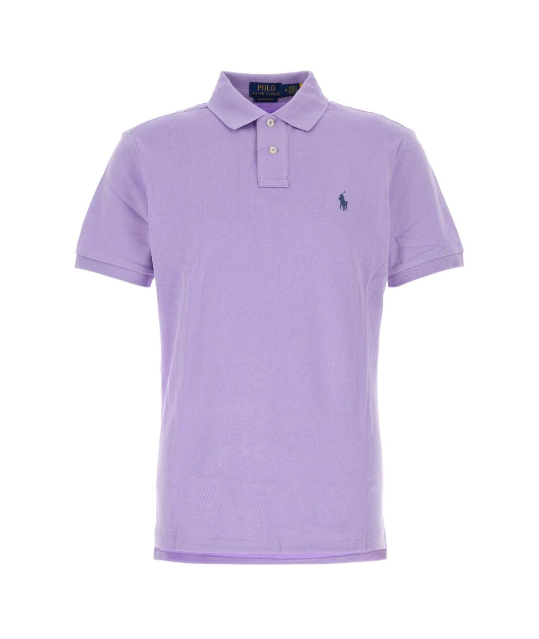 POLO RALPH LAUREN Фиолетовое хлопковое поло с коротким рукавом, фото 1