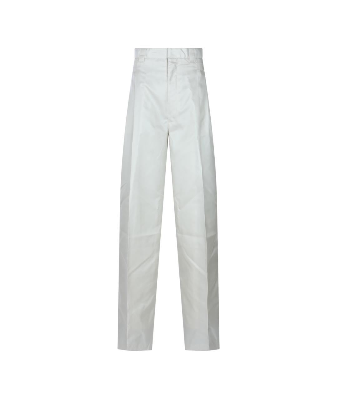 PHOEBE PHILO Белые прямые брюки, фото 1
