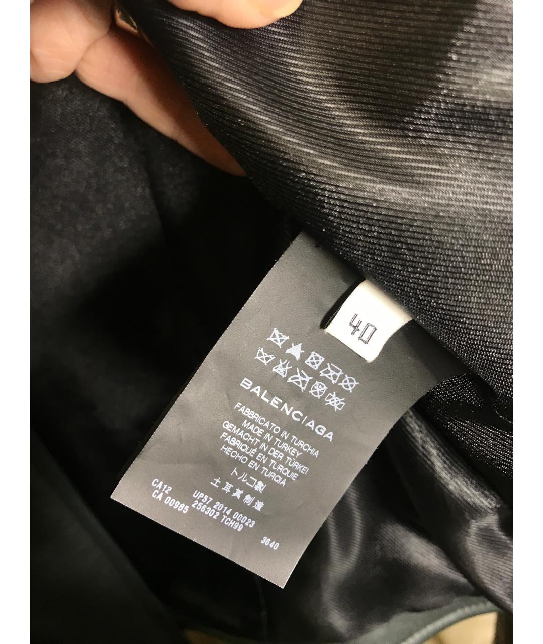 BALENCIAGA Зеленая кожаная куртка, фото 5